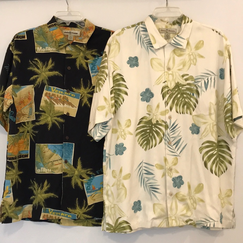 Tommy Bahama camp shirts (lot of 2) - Picture 1 of 7